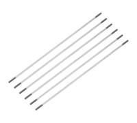 sourcing map 6 varillas de empuje plateadas, varilla roscada M2 de acero inoxidable 304 de doble extremo RC Servo Push Varillas para RC avión, coche, barco, helicóptero, piezas de modelo de bricolaje