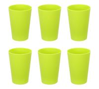 sourcing map 6 vasos de plástico, vasos reutilizables de 8.8 onzas, vasos de agua irrompibles para el hogar, oficina, al aire libre, restaurante, agua, café, leche, jugo, té, verde hierba