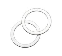 sourcing map 60 arandelas planas de acero inoxidable 304, espaciadores planos ultrafinos M12 x 16 x 0,1 mm, cierres de anillo plano para tornillos, reparación electrónica, automotriz, industria