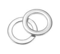 sourcing map 60 arandelas planas de acero inoxidable M12 304, arandelas lisas de 12 mm de diámetro interior, 20 mm de diámetro exterior, 2 mm de grosor, espaciadores planos para tornillos, pernos