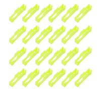 sourcing map 60 clips de cable de extensión servo, conector de seguridad de cable servo, bloqueo de hebilla de alambre para coche, avión, barco, cable adaptador en Y, color amarillo