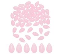 sourcing map 60 cuentas de cristal de lágrima, colgantes de cristal de lágrima de 8 x 14 mm, cuentas de gota de agua, perforadas en la parte superior para hacer joyas, manualidades, pulseras, collares