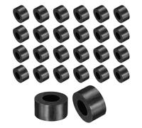 sourcing map 60 espaciadores de goma de 13 mm de diámetro exterior x 7 mm de diámetro interior x 7 mm de altura, redondos, antivibración, ojales de buje de goma