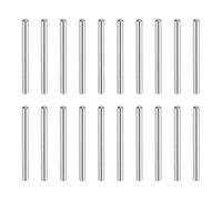 sourcing map 60 pasadores de acero inoxidable 304, cabeza redonda de 1 x 12 mm, extremo biselado plano, clavijas de soporte de estante, elementos de sujeción para muebles, proyectos de bricolaje
