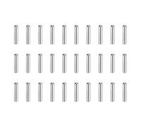 sourcing map 60 pasadores de acero inoxidable 304, cabeza redonda de 1 x 6 mm, extremo biselado plano, clavijas de soporte de estante, elementos de sujeción para muebles, proyectos de bricolaje