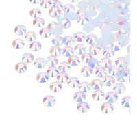 sourcing map 6000 unidades de diamantes de imitación de resina blanca brillante SS16 de 4 mm sin termoadhesivos para manualidades, diseño, vasos, ropa, maquillaje, arte de uñas