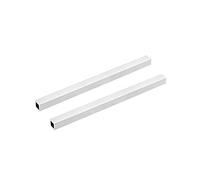 sourcing map 6063 Aluminio Cuadrado Tubo 12mmx12mmx1mm Pared Grosor 200 mm Longitud Sin Costura Recta Tubería Tubo 2uds