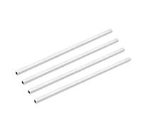 sourcing map 6063 Aluminio Cuadrado Tubo 8mmx8mmx1mm Pared Grosor 300 mm Longitud Sin Costura Recta Tubería Tubo 4uds.