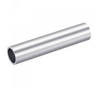 sourcing map 6063 Aluminio Redondo Tubo 22mm OD 100mm Longitud Tubo Tubo