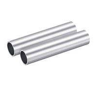 sourcing map 6063 Aluminio Redondo Tubo 22mm OD 19mm Interior Diámetro 100mm Longitud Tubo Tubería 2 Piezas