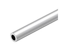 sourcing map 6063 Aluminio Redondo Tubo, 300 mm de Largo, 18 mm de Diámetro Exterior, 10 mm de Diámetro Interior, sin Costuras, Recto