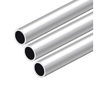 sourcing map 6063 Aluminio Redondo Tubo, 300 mm de Largo, 19 mm de Diámetro Exterior, 16 mm de Diámetro Interior, sin Costuras, Recto, 3 Piezas