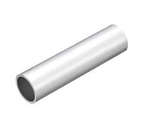 sourcing map 6063 Aluminio Redondo Tubo, 38 mm de Diámetro Exterior, 32 mm de Diámetro Interior y 150 mm de Longitud, para Proyectos de Bricolaje Industriales