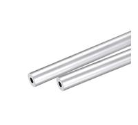 sourcing map 6063 Aluminio Redondo Tubo 9mm OD 5mm Interior Diámetro 250mm Longitud Tubo Tubería 2uds