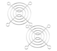 sourcing map 60mm Ventilador Ordenador PC Protector De Rejilla Metal Protector Dedos 2 Piezas