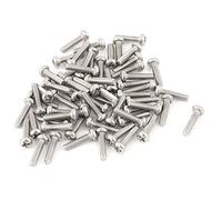 sourcing map 60pcs de cruceta de acero inoxidable 304 tornillos de cabeza plana Phillips tornillo M2 x 8 mm