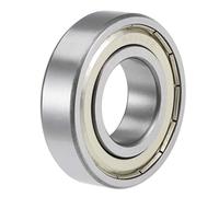 sourcing map 6206ZZ Profunda Ranura Rodamientos de Bolas 30mm x 62mm x 16mm Doble Blindaje Cromado Acero P6(ABEC3)