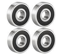 sourcing map 629RS Deep Groove Ball Bearing Double Sealed 629-2RS 180029, 9mm x 26mm x 8mm Carbon Steel Bearings (Pack of 4)