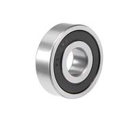 sourcing map 6303-2RS Rodamiento de bolas de ranura profunda 17x47x14mm Rodamientos de doble sellado de cromo