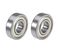 sourcing map 6305ZZ Rodamientos Rígidos Bolas 25mm * 62mm Z2 *2 Unidades 17mm Acero Blindado Doble Cromo