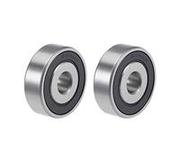 sourcing map 638-2RS Profunda Ranura Bola Rodamientos 8mm x 28mm x 9mm Doble Sellado Cromado Acero P6(ABEC3) 2uds