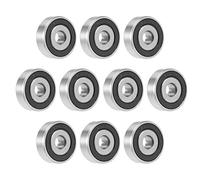 sourcing map 638-2rs rodamiento rígido de bolas 8x28x9mm doble sellado gcr15 rodamientos 10pcs