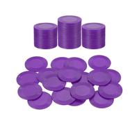 sourcing map 64 fichas de póquer de plástico, mini fichas de bingo de 1.5 pulgadas, contadores de aprendizaje, contadores de discos, marcadores de juego opacos, fichas de juego para jugar matemáticas