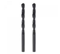 sourcing map 6542 Alta Velocidad Acero Recto Vástago Helicoidal Taladro, Totalmente Rectificado Negro Óxido Taladro Brocas 6,8mm Perforación Diámetro 110mm Total Longitud 2uds