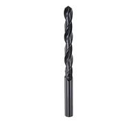 sourcing map 6542 Alta Velocidad Acero Recto Vástago Helicoidal Taladro, Totalmente Rectificado Negro Óxido Taladro Brocas 9,4mm Perforación Diámetro 125mm Total Longitud 1uds