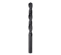 sourcing map 6542 Alta Velocidad Acero Recto Vástago Helicoidal Taladro, Totalmente Rectificado Negro Óxido Taladro Brocas 9,2mm Perforación Diámetro 125mm Total Longitud 1uds