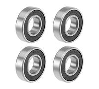 sourcing map 6900-2rs Ranura Profunda Rodamientos Bolas Z2 10x22x6mm Doble Blindaje Acero Carbono 4pcs