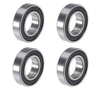 sourcing map 6902-2RS Profunda Ranura Bola Rodamientos 15mm x 28mm x 7mm Doble Sellado Cromado Acero P5(ABEC5) 4uds