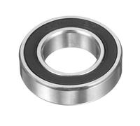 sourcing map 6902-2RS Rodamientos de bolas híbridos de cerámica de ranura profunda de 15 x 28 x 7 mm, bolas de nitruro de silicio Si3N4, anillos de acero, rodamiento doble sellado para motores