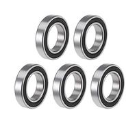 sourcing map 6905-2rs Ranura Profunda Rodamientos Bolas Z2 25mm x 42mm x 9mm Doble Blindaje Acero Carbono 5pcs