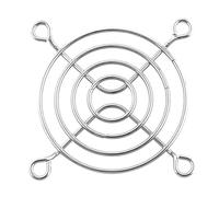 sourcing map 6cm 60mm Ordenador PC Funda Fan Parrilla Protector Metal Dedo Protección Silver Tono