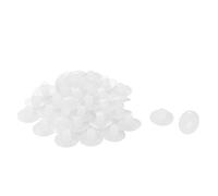 sourcing map 6mm Blanco Parachoques Tallo Deslizamiento Patio Muebles De Exterior Mesa De Vidrio Incrustado Superior 30pcs 6mm