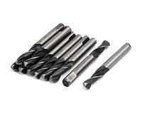 sourcing map 6mmx57mm M42 HSS 2-flauta perforación de piloto Brocas 10pcs para el agujero Sierra Arbor