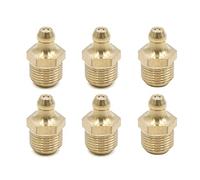 sourcing map 6Pcs Boquilla De Grasa De Latón M12X1 Rosca Recto para Auto
