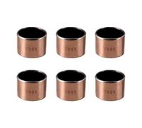 sourcing map 6Pcs Cojinetes de Casquillo, Manguito de Rodamiento sin Aceite, Diámetro Interior 25mm, Diámetro Exterior 28mm, Longitud 20mm, Cojinetes de Manga Bujes de Acero Carbono
