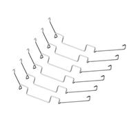 sourcing map 6pcs Enganches de Ventilador de Disipador de Calor de CPU, Clips de Fijación de Tipo Gancho Superior de Alambre de 8cm para Placa Base de PC, Radiador de CPU