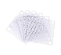 sourcing map 6PCS Filtro de Polvo para PC, Cubierta de Malla a Prueba de Polvo de 50x50mm para Ventiladores de la Caja de la Computadora, Altavoces, Color Blanco