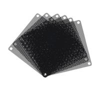 sourcing map 6PCS Filtro de Polvo para PC, Cubierta de Malla a Prueba de Polvo de 90x90mm para Ventiladores de la Caja de la Computadora, Altavoces, Negro