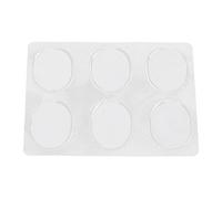sourcing map 6pcs Gel transparente en forma de óvalo pegajosa Mini Almohadilla zapatos de tacón plantillas del amortiguador