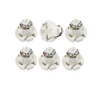 sourcing map 6Pcs T3 3020SMD 1LED Bombilla Roja Luz de Tablero Salpicadero Coche 12V CC