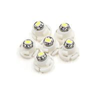 sourcing map 6uds Luz de Coche Tablero Panel Salpicadero T4,2 3020SMD 1LED Blanco