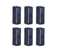 sourcing map 6uds Reloj Correa Lazo Cierre Anillos 18mm Caucho Reloj Soporte Guardián Silicona para Reloj Correa, Azul