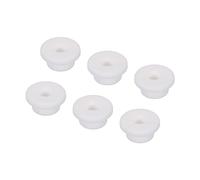 sourcing map 6uds T Tipo Goma Ojal Montaje Diámetro 20mm 1.1 Pulgadas OD 0.4 Pulgadas ID (28x10x14mm) Sello Protección Flexible Agujero Tapones para Cable Tubería Blanco