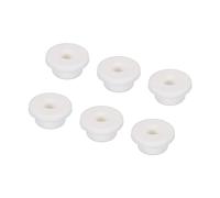 sourcing map 6uds T Tipo Goma Ojal Montaje Diámetro 21mm 1 9/64 Pulgadas OD 7/16 Pulgadas ID (29x11x14mm) Sello Protección Flexible Agujero Tapones para Cable Tubería Blanco