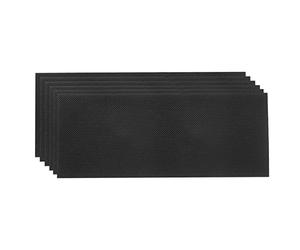 sourcing map 6uds Zapato Suela Protector 9.84"x3.94" Zapato Inferior Agarre Almohadillas Antideslizante Ruido Reducción Goma para Altos-Tacones, Negro