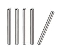 sourcing map 6x60mm Espiga Pasadores, 5uds 304 Inoxidable Acero Redonda Cabeza Plana Chaflanado Extremo Espiga Pasador Madera Litera Cama Estante Picas Soporte Estantes Sujeción Elementos